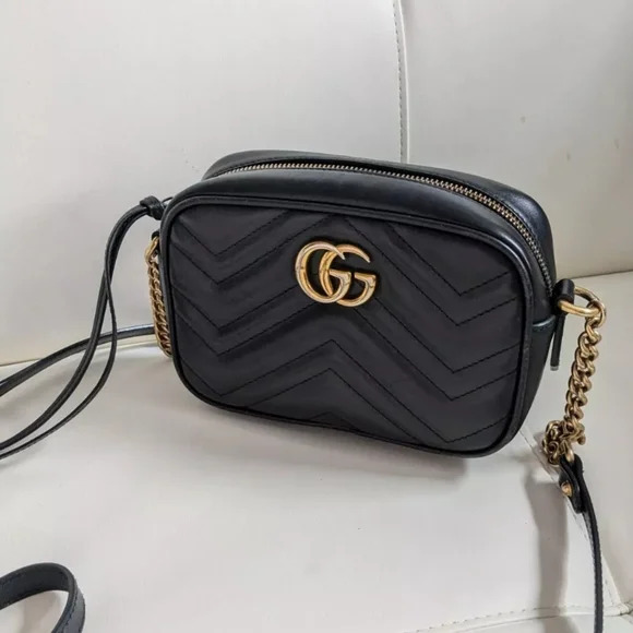 Gucci Black Leather Crossbody Bag - Picture 1 of 6